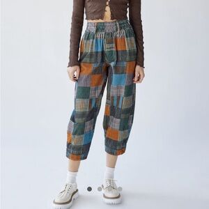 BDG Zaria Printed Corduroy Pull On Pants Medium